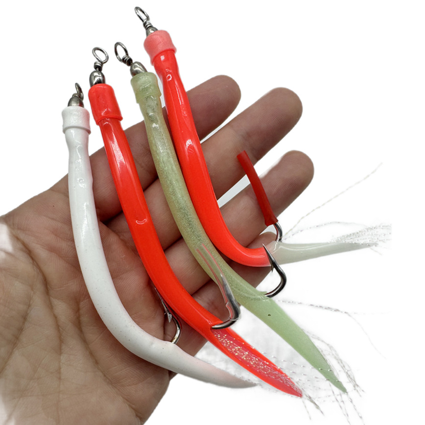 1/5Pcs CodfishFishing Eel Tube – Fishing Hook Offset Bewertung und Preis