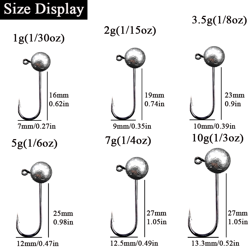 10pcs/lot Jig Head Fishing Hoo – Fishing Hook Offset Bewertung und Preis