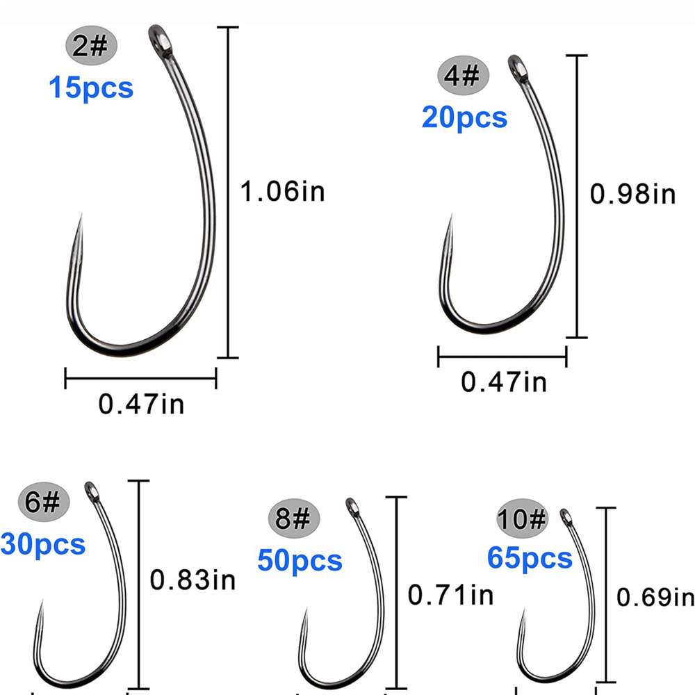 180PCS Barbless Fishing Hooks  – Fishing Hook Circle Bewertung und Preis