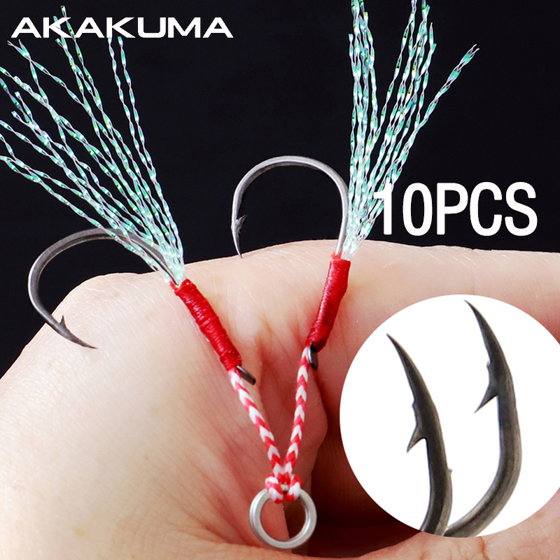 10Pcs Fishing Hooks Single Hoo – Fishing Hook Offset Bewertung und Preis