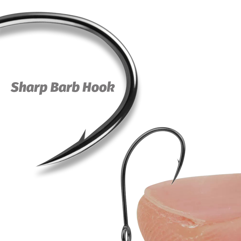 20PCS Big Ring Single Hooks 2# – Fishing Hook Circle Bewertung und Preis