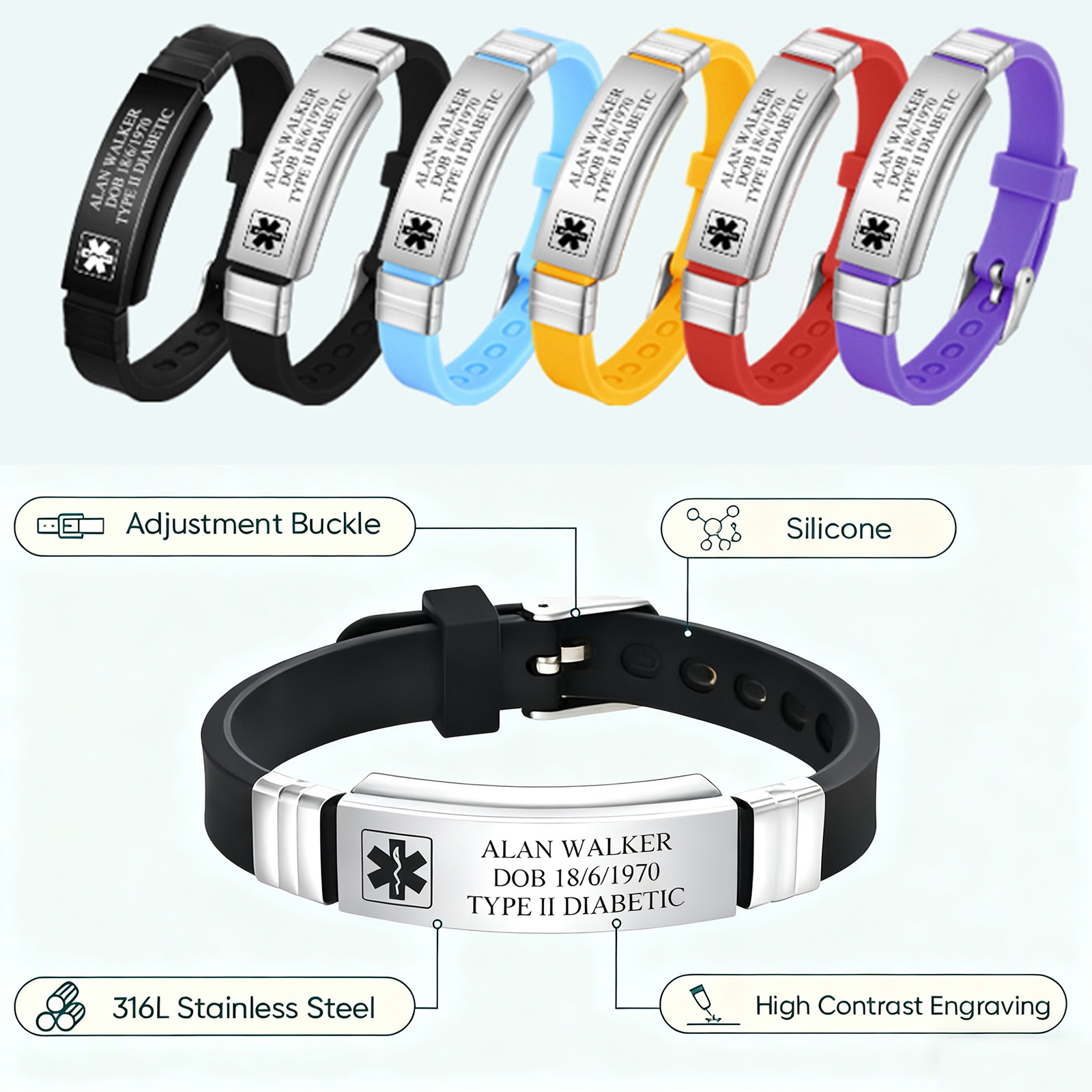 Custom Soft Silicone Bracelets – Fishing Hook Bewertung und Preis