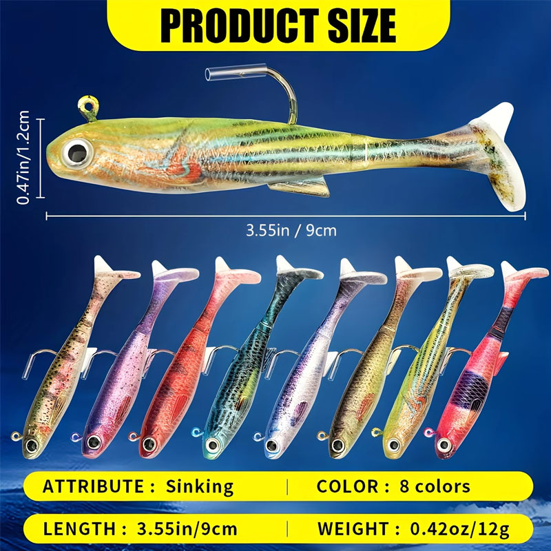 Pre-Rigged Sea Bass Lure | 3-P – Fishing Hook Weedless Bewertung und Preis