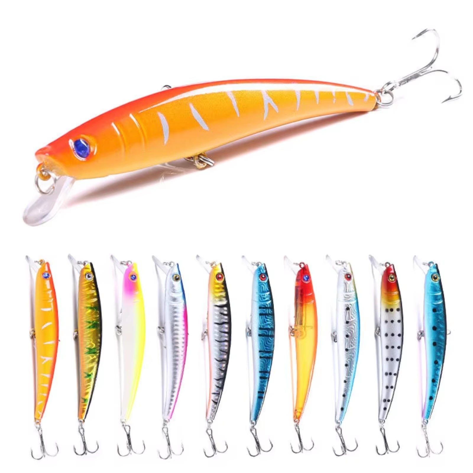 Minnow Fishing Lure 110mm 13g  – Fishing Hook Treble Bewertung und Preis