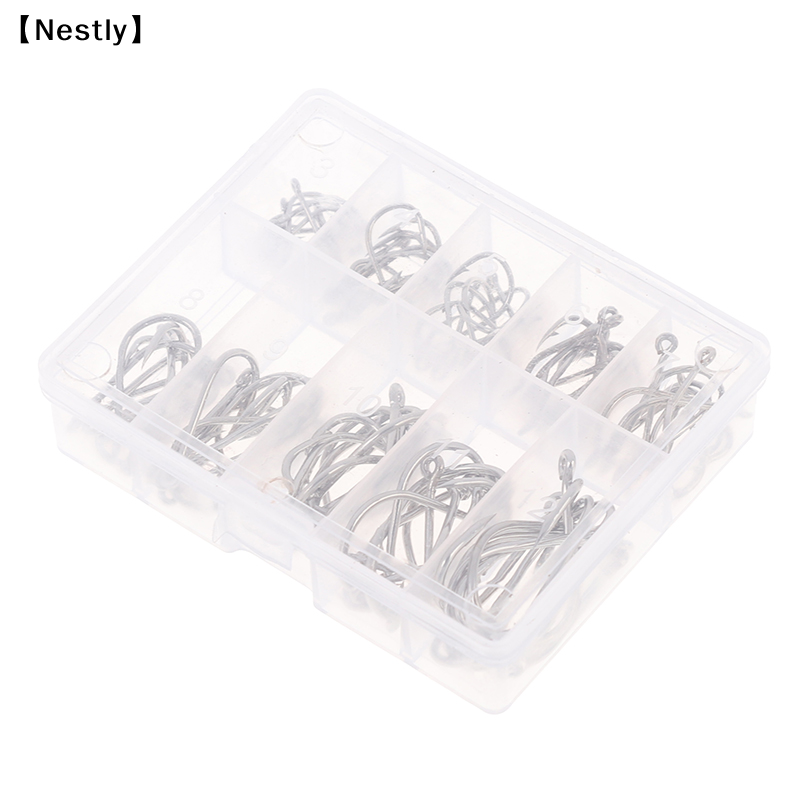 100pcs/box Fishing Hooks Carbo – Fishing Hook Circle Bewertung und Preis