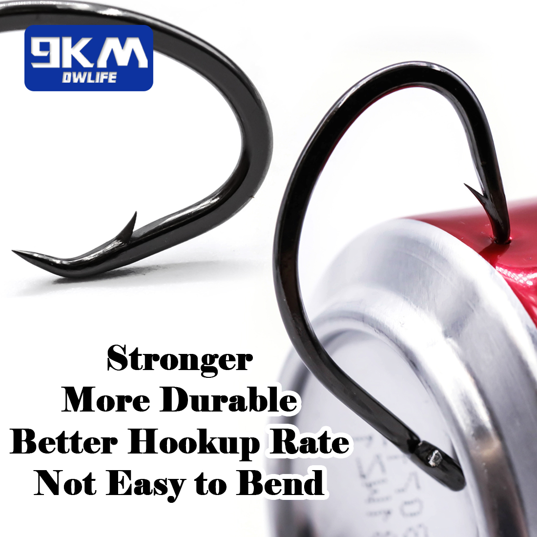 9KM Circle Hooks 25~50Pcs Salt – Fishing Hook Offset Bewertung und Preis
