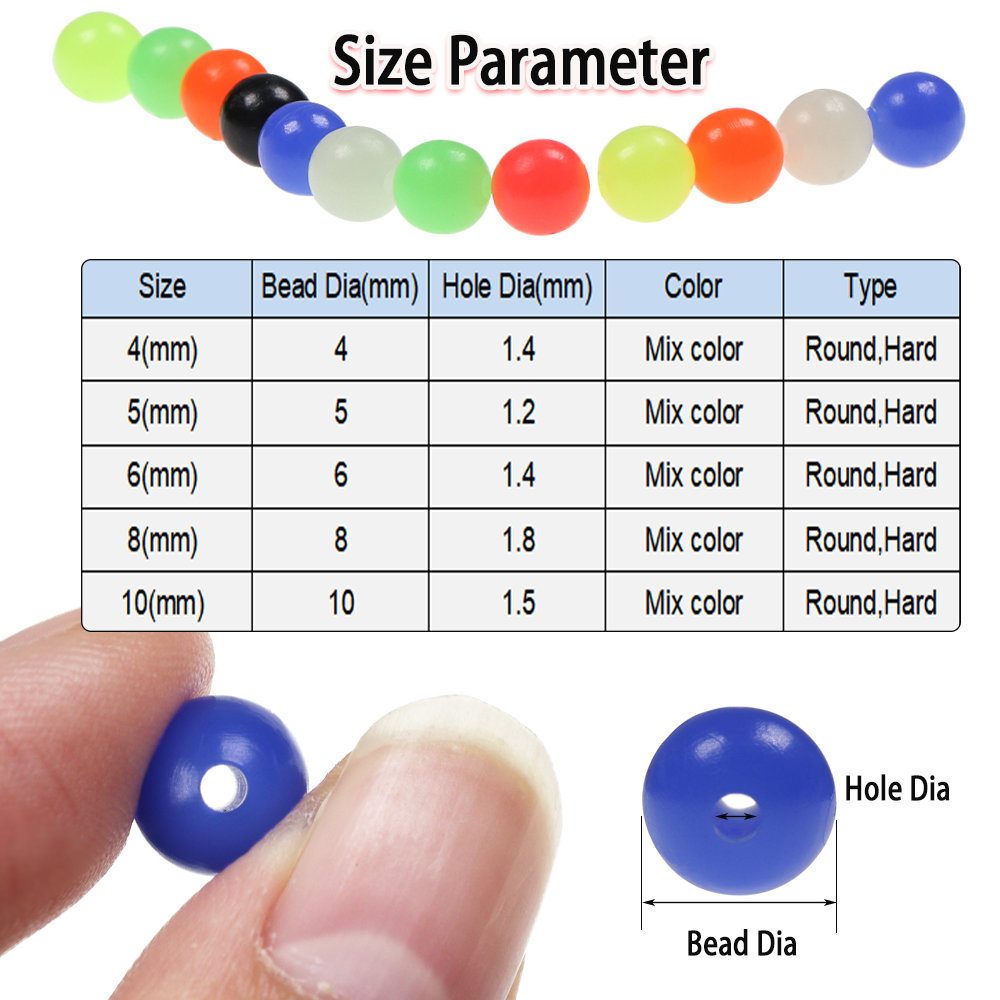 200pcs Mixed Color Fishing Bea – Fishing Hook Assortment Bewertung und Preis