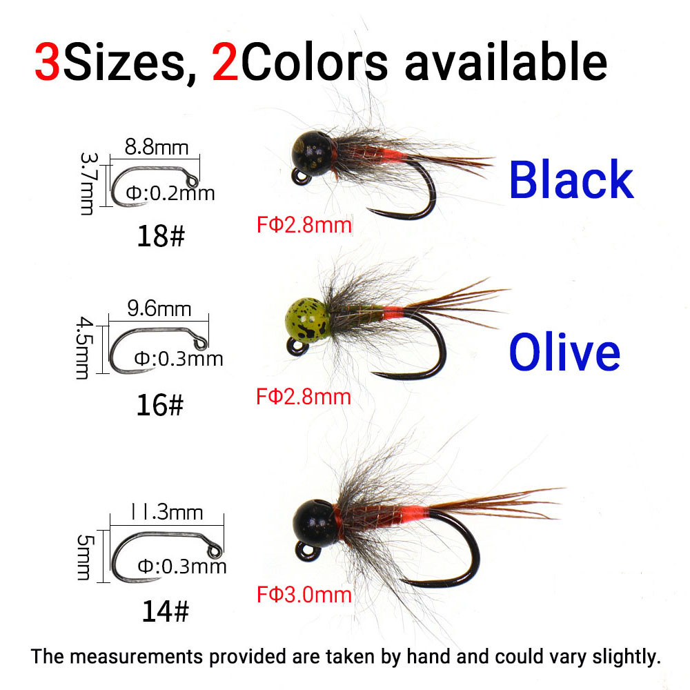 6PCS Jig Tungsten Bead Head Ny – Fishing Hook Barbless Bewertung und Preis