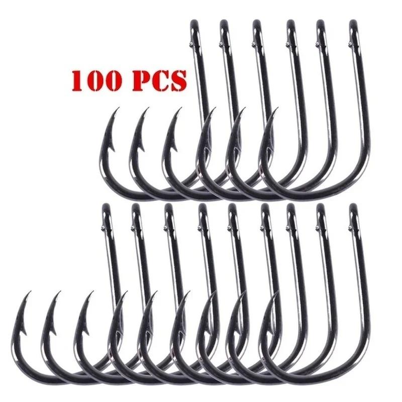 100pc/lot Fishing Hooks Double – Fishing Hook Circle Bewertung und Preis