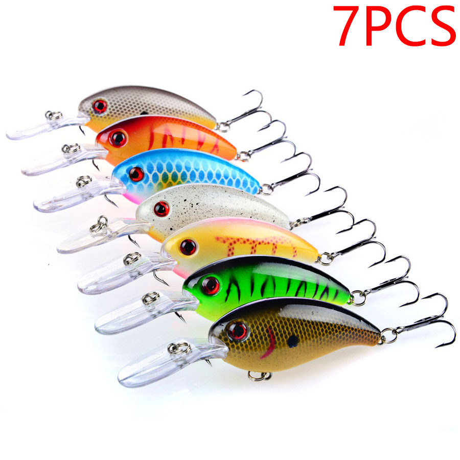 7Pcs Crankbait Fishing Lure Fl – Fishing Hook Treble Bewertung und Preis