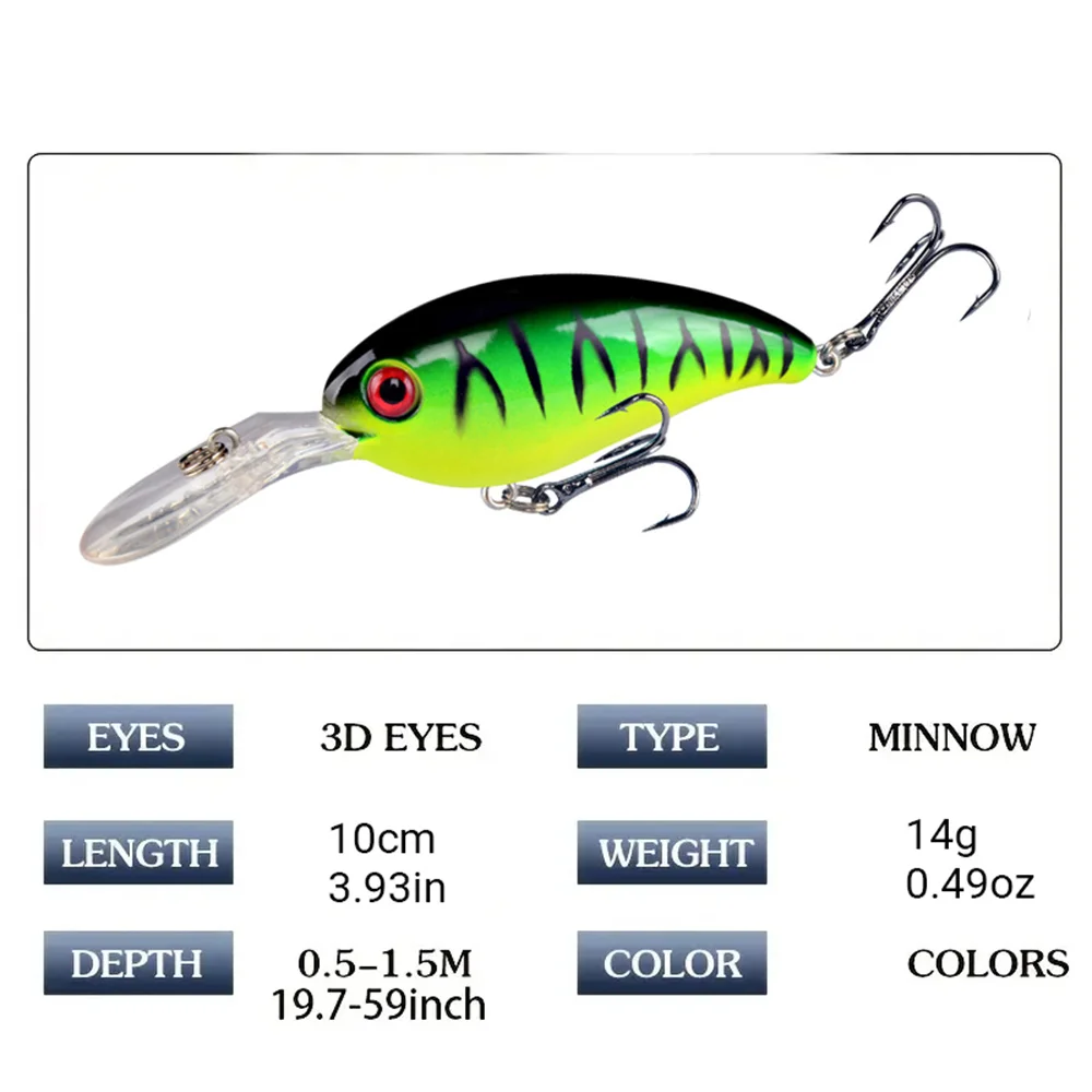 7Pcs Crankbait Fishing Lure Fl – Fishing Hook Treble Bewertung und Preis