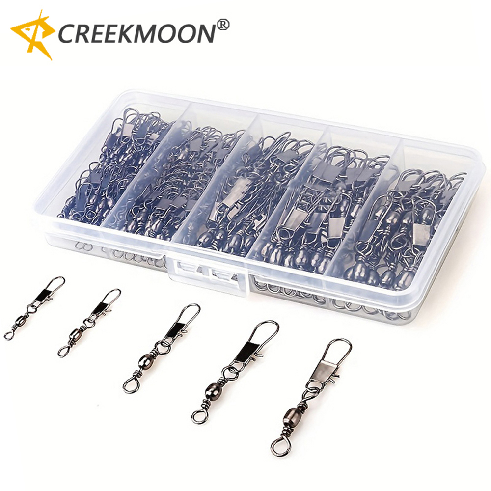 100Pcs/Lot 4#6#8#10#12# Swivel – Fishing Hook Stainless Steel Bewertung und Preis