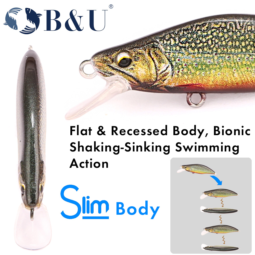 B&U Trout Pattern Hard Bait Si – Fishing Hook Treble Bewertung und Preis