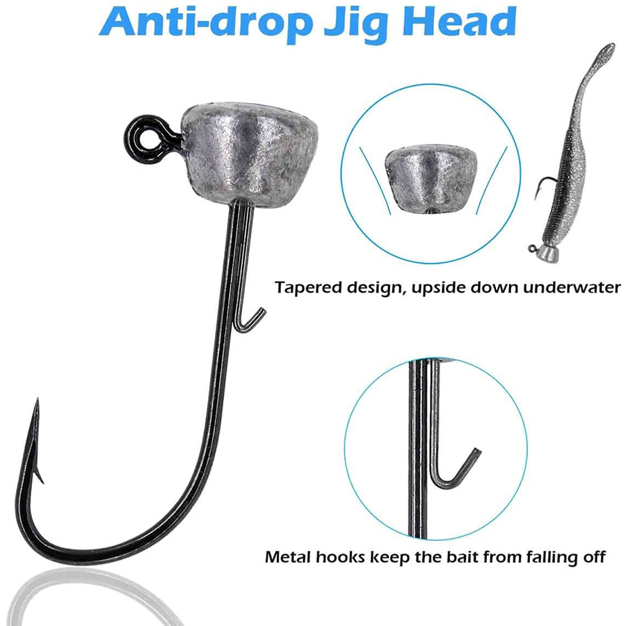 Mushroom Head Fishing Rigs Jig – Fishing Hook Weedless Bewertung und Preis