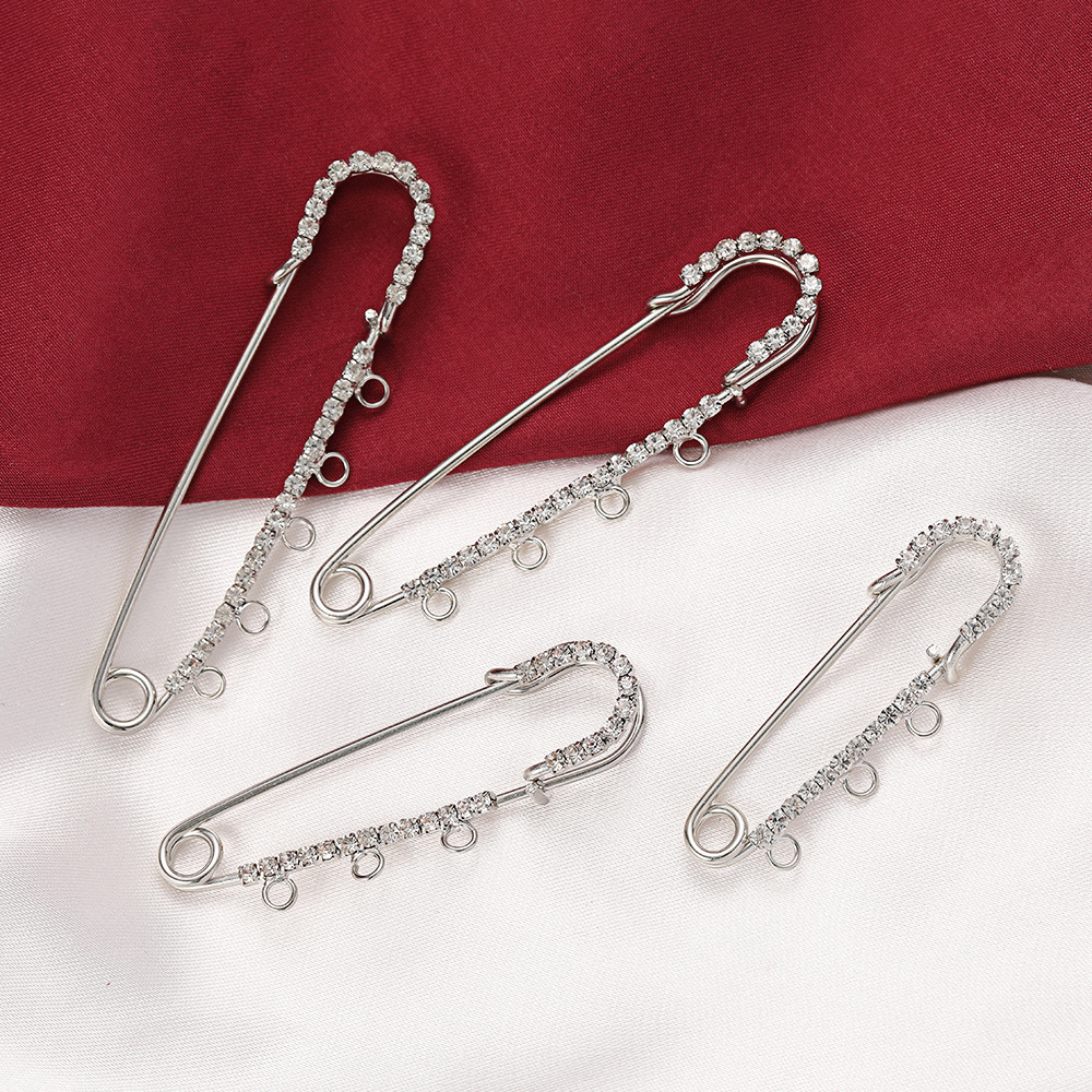 5pcs Rhinestone Charms Safety  – Fishing Hook Size Bewertung und Preis