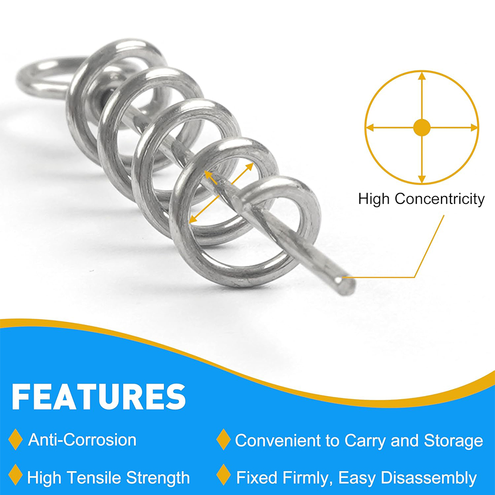 50Pcs Spring Twist Lock Fishin – Fishing Hook Box Bewertung und Preis