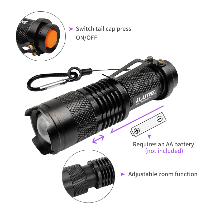 Mini UV Flashlight 395nm Ultra – Fishing Hook Jig Bewertung und Preis