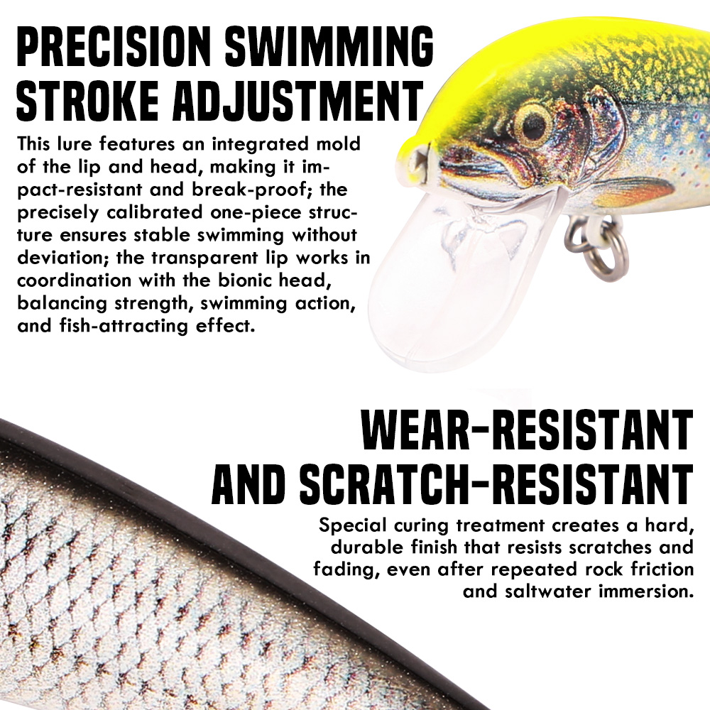 B&U Sinking Minnow Fishing Lur – Fishing Hook Treble Bewertung und Preis