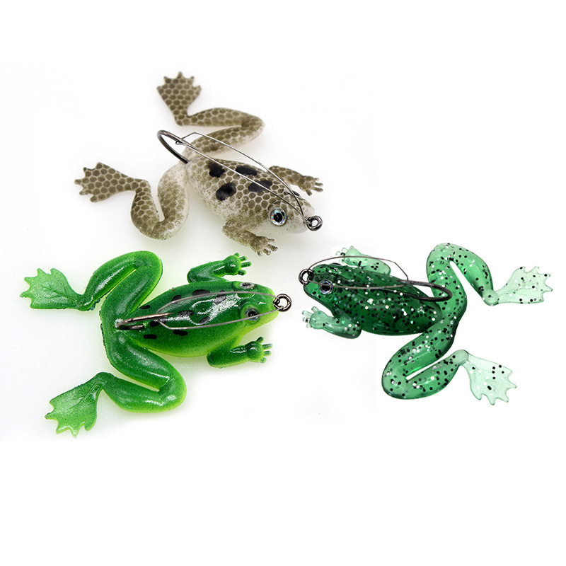 Weedless Soft Frog Lure With H – Fishing Hook Weedless Bewertung und Preis