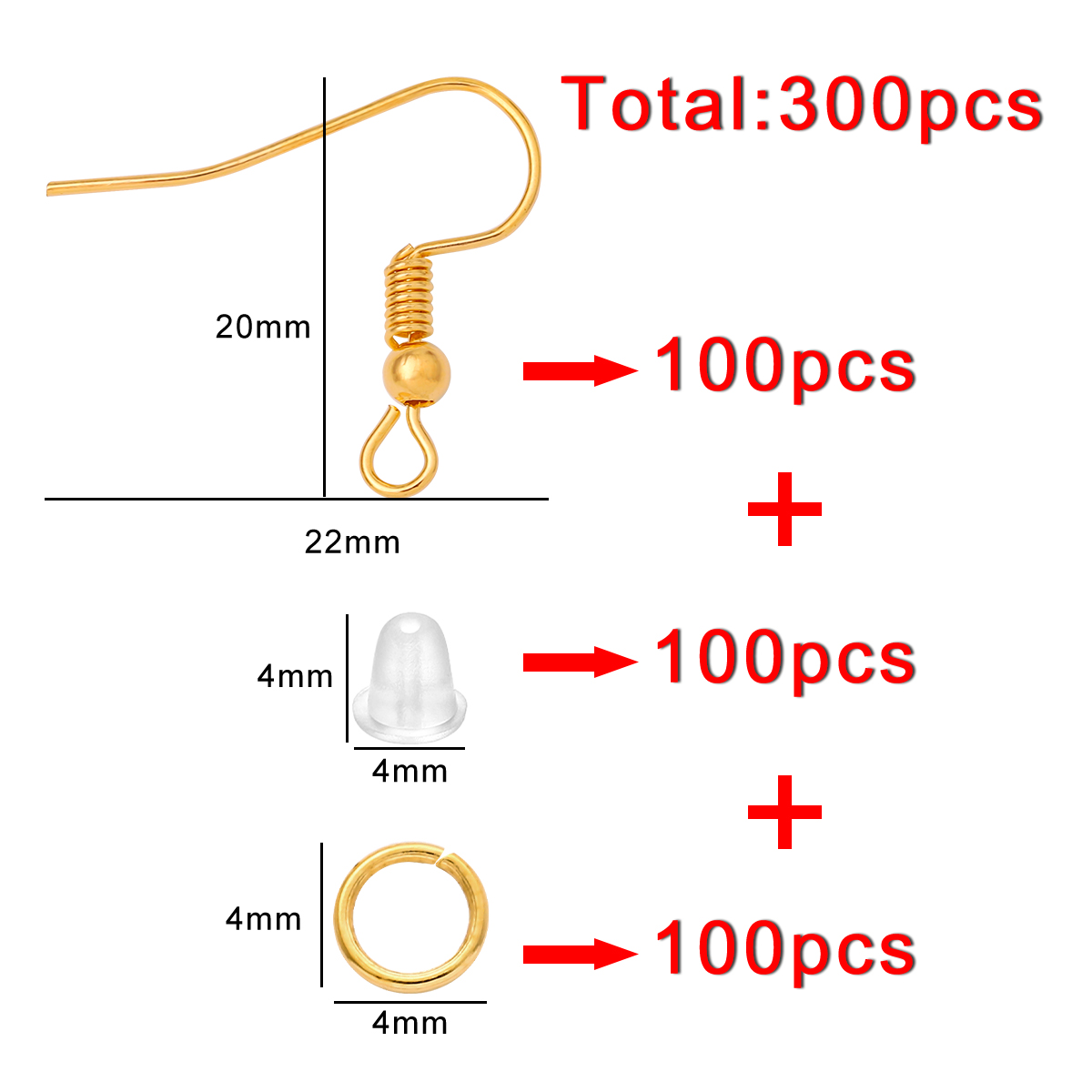 100-300pcs/Lot Hypoallergenic  – Fishing Hook Assortment Bewertung und Preis