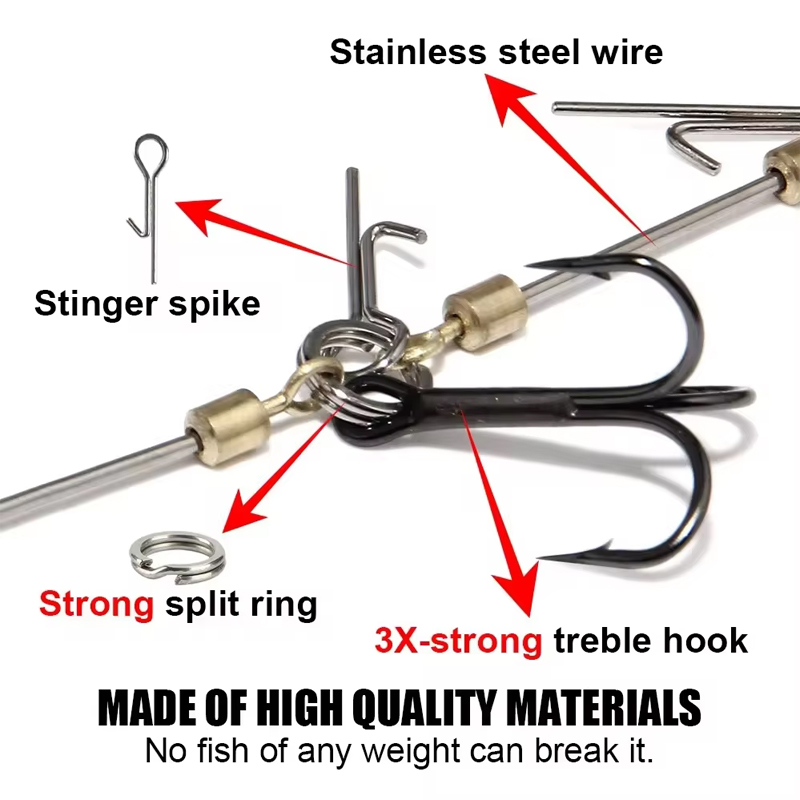 Fishing Hook Rigs Steel Leader – Fishing Hook Treble Bewertung und Preis