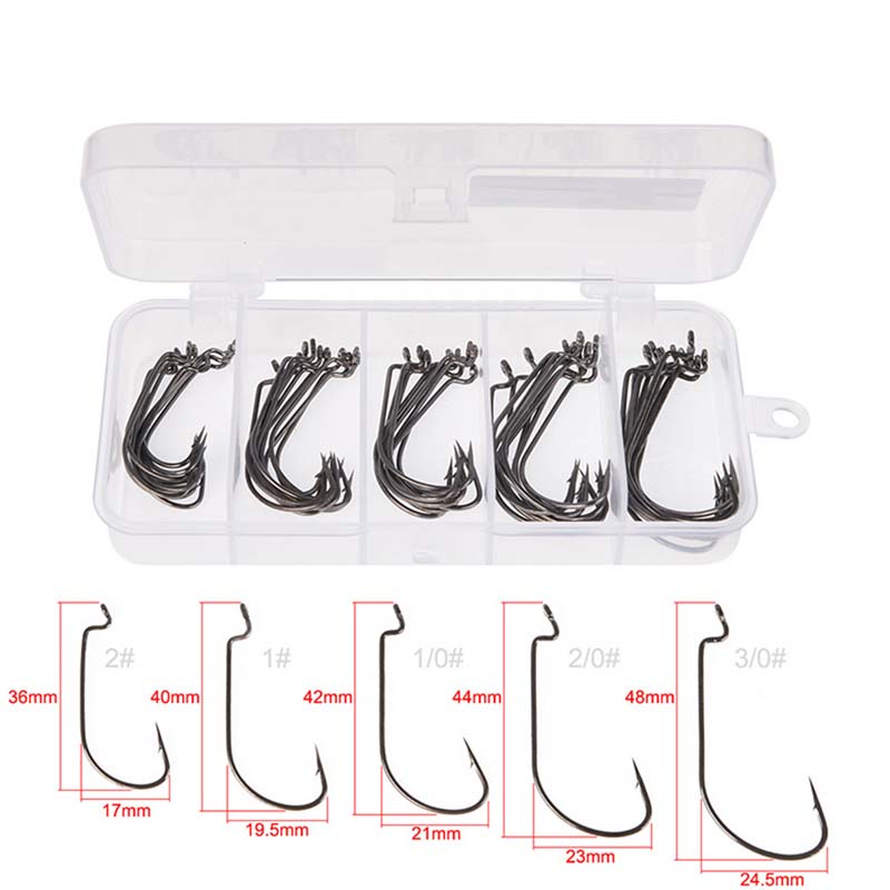 50Pcs/Box High Carbon Steel Fi – Fishing Hook Box Bewertung und Preis
