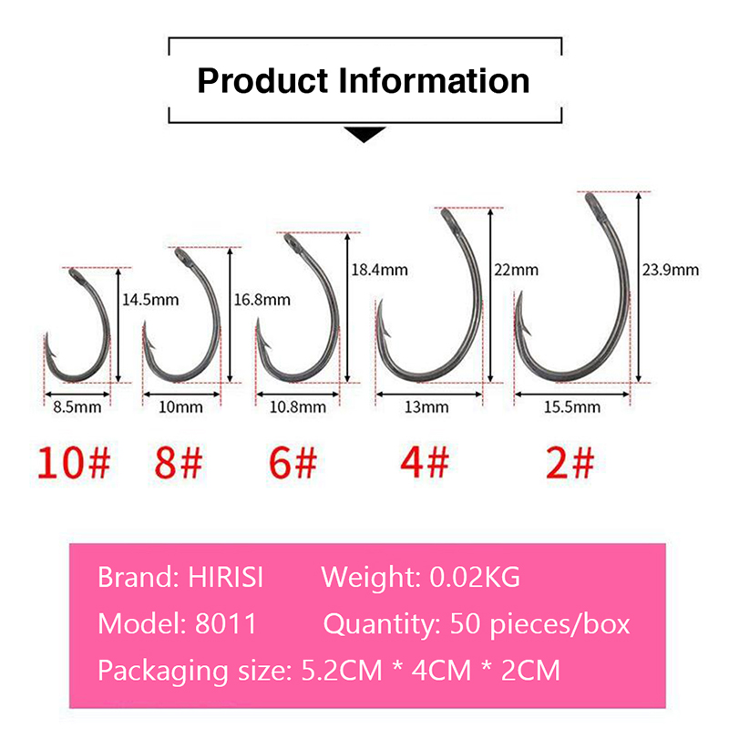 {YY30} Hirisi 50 Pcs Boxed Hoo – Fishing Hook Box Bewertung und Preis