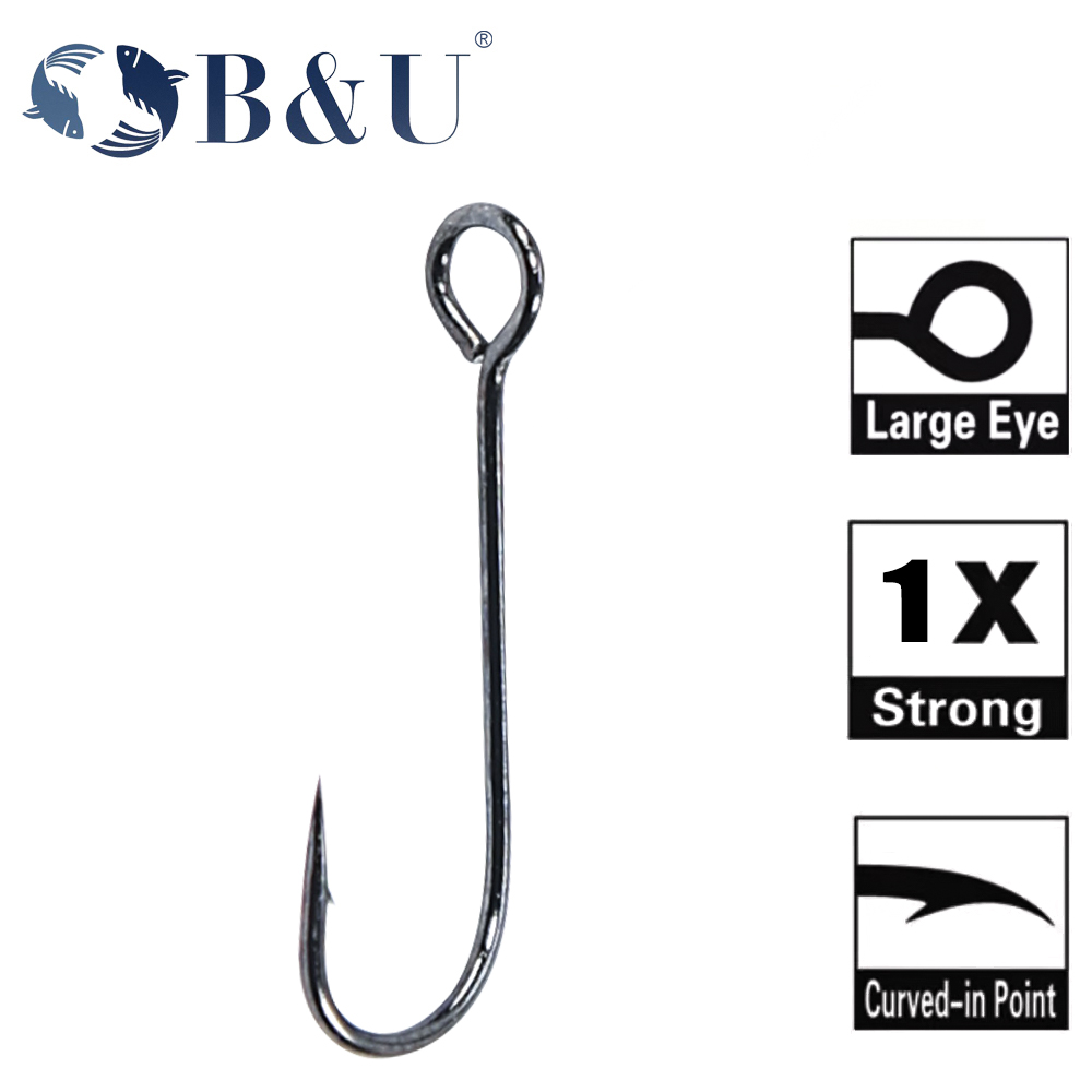 B&U 20pcs Fishing hook big eye – Fishing Hook Barbless Bewertung und Preis