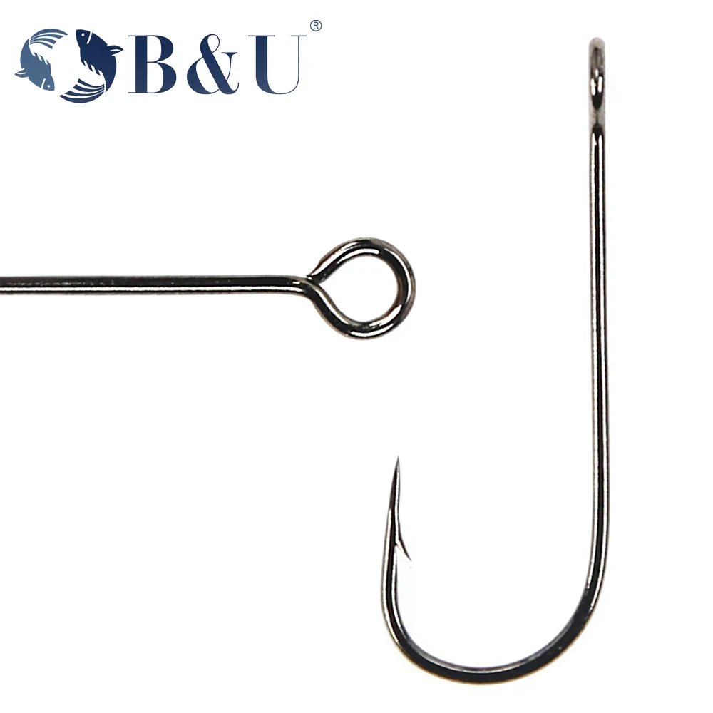 B&U 20pcs Fishing hook big eye – Fishing Hook Barbless Bewertung und Preis