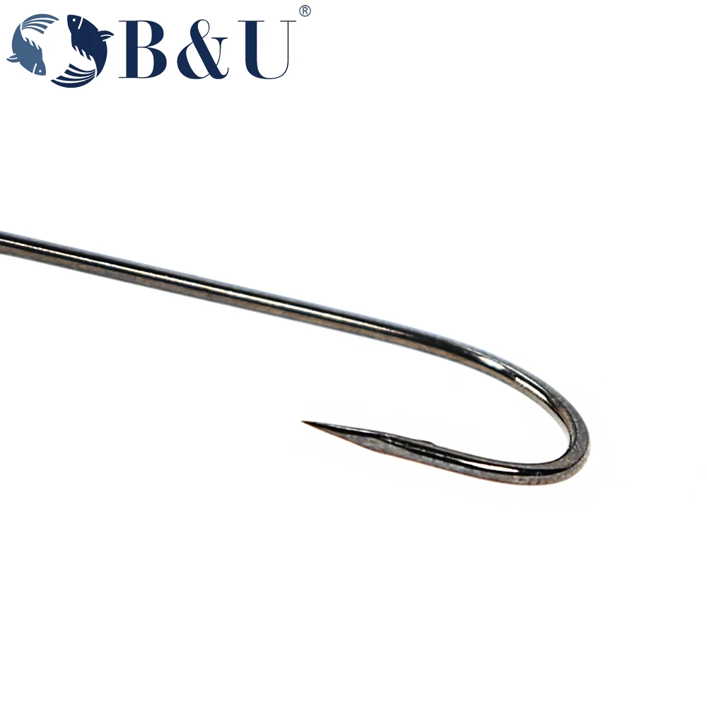 B&U 20pcs Fishing hook big eye – Fishing Hook Barbless Bewertung und Preis