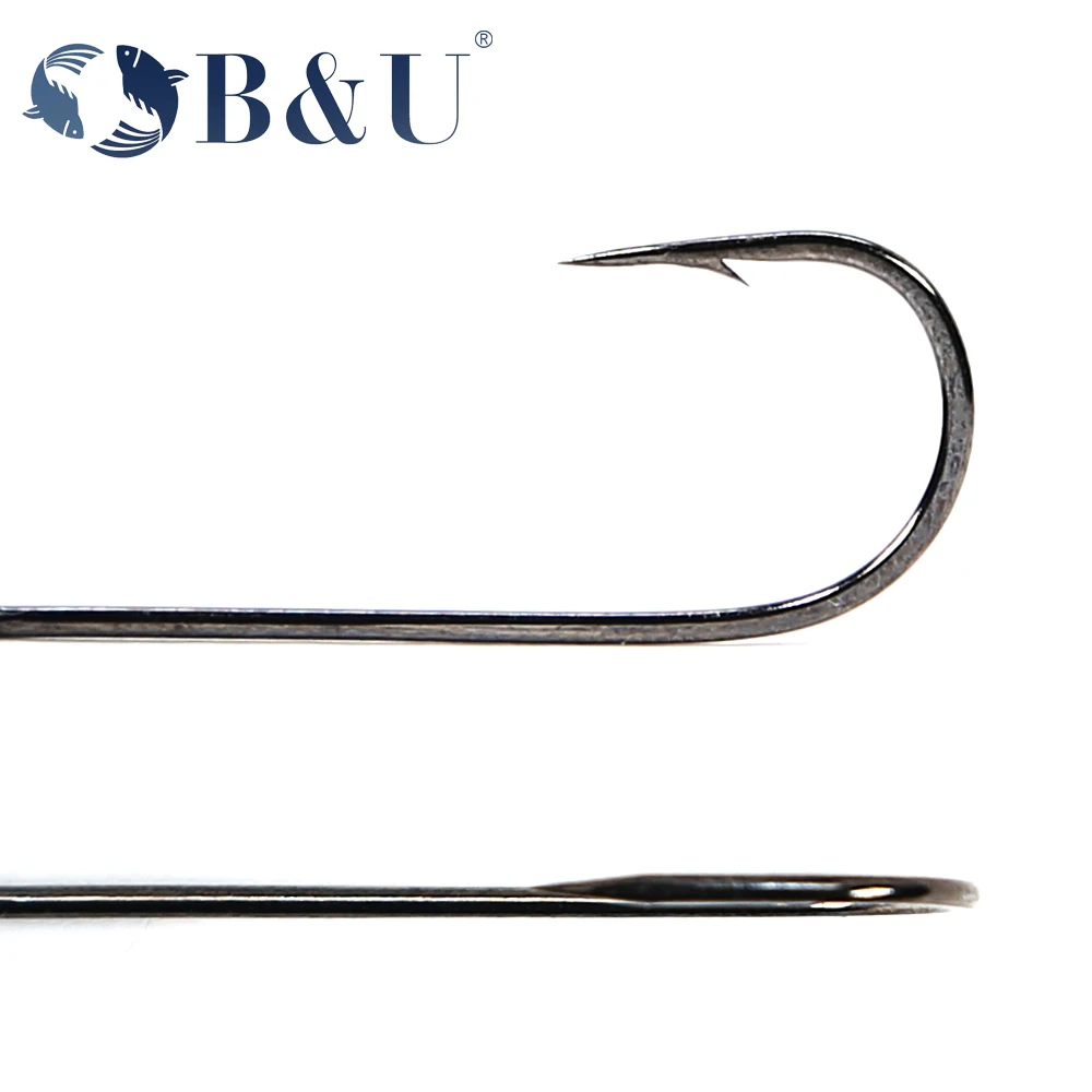 B&U 20pcs Fishing hook big eye – Fishing Hook Barbless Bewertung und Preis