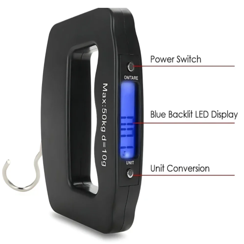 50kg/10g Travel Luggage Scale  – Fishing Hook Bewertung und Preis