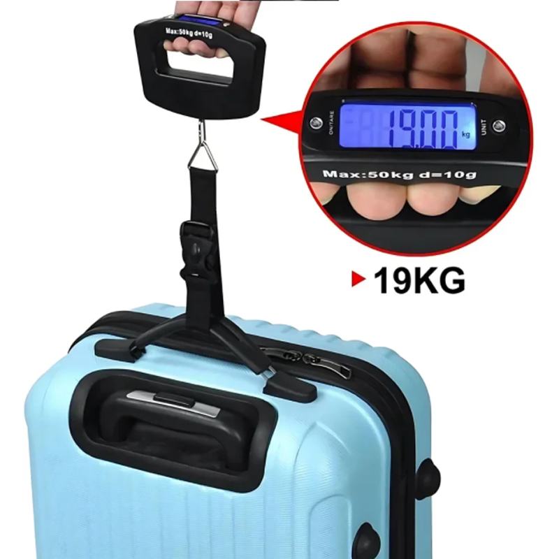 50kg/10g Travel Luggage Scale  – Fishing Hook Bewertung und Preis