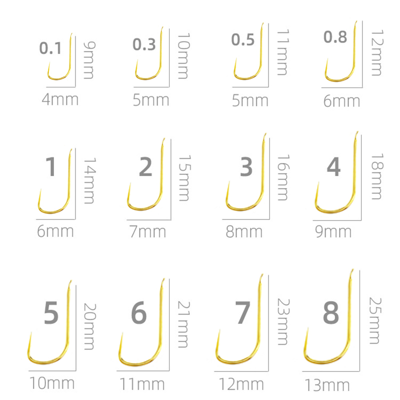 100 Pieces Shinkanto Barbless  – Fishing Hook Size Bewertung und Preis