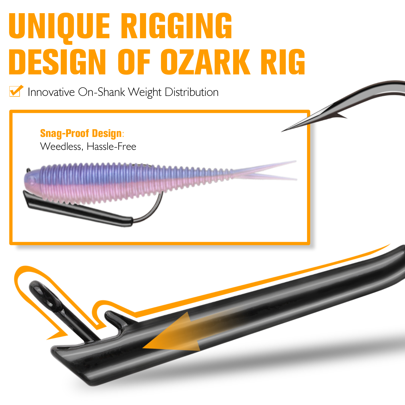 Dovesun 12PCS Ozark Rig Fishin – Fishing Hook Weedless Bewertung und Preis