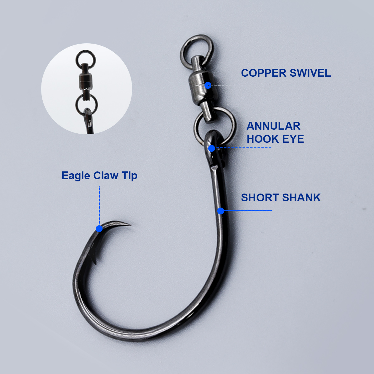 ZYZHE 3pcs/Bag Circle Hooks Wi – Fishing Hook Circle Bewertung und Preis