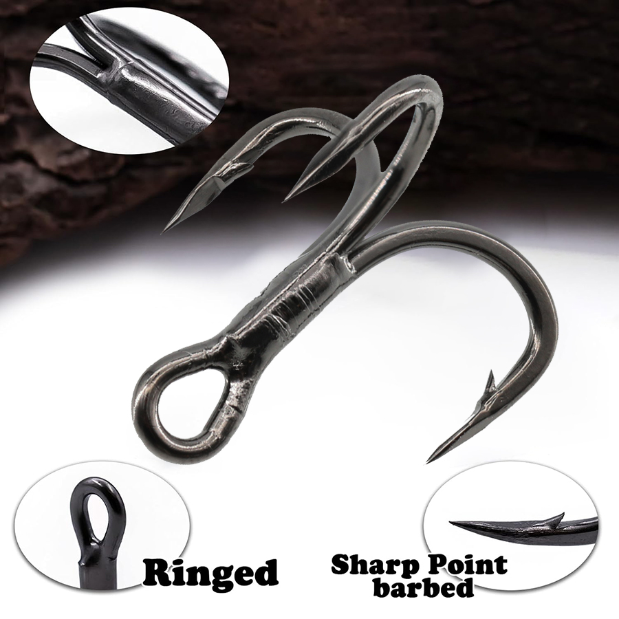 6X Fishing Treble Hook 10Pcs T – Fishing Hook Offset Bewertung und Preis
