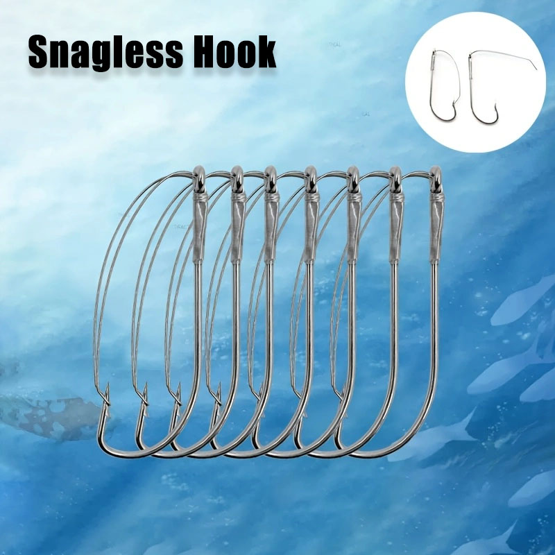 20/40Pcs Weedless Offset Worm  – Fishing Hook Weedless Bewertung und Preis
