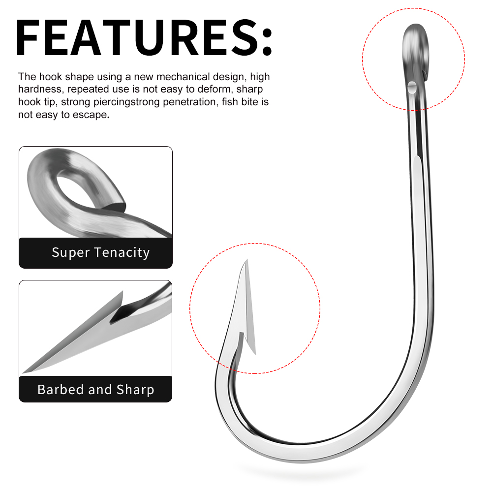PROBEROS 5pcs Stainless Steel  – Fishing Hook Circle Bewertung und Preis
