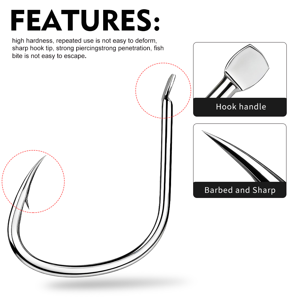 Proberos 20PCS/BOX High Carbon – Fishing Hook Circle Bewertung und Preis