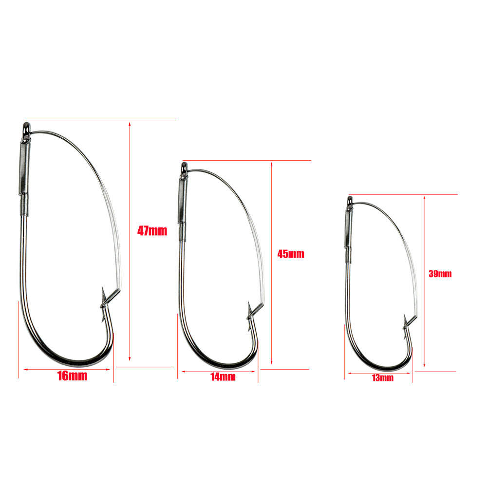 10Pcs/box Fishing Wacky Weedle – Fishing Hook Weedless Bewertung und Preis