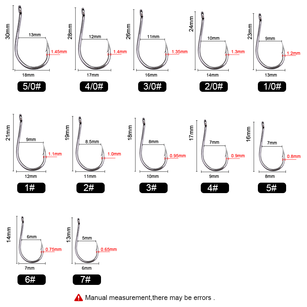 FTK 50-100Pcs/Box Fishing Hook – Fishing Hook Circle Bewertung und Preis