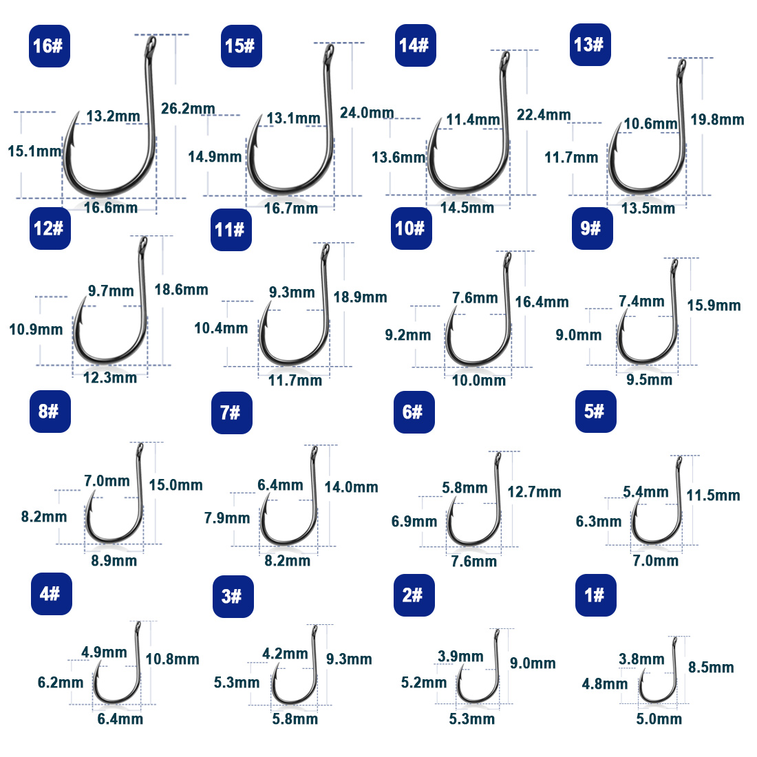 9KM Iseama Fishing Hooks 50~20 – Fishing Hook Circle Bewertung und Preis