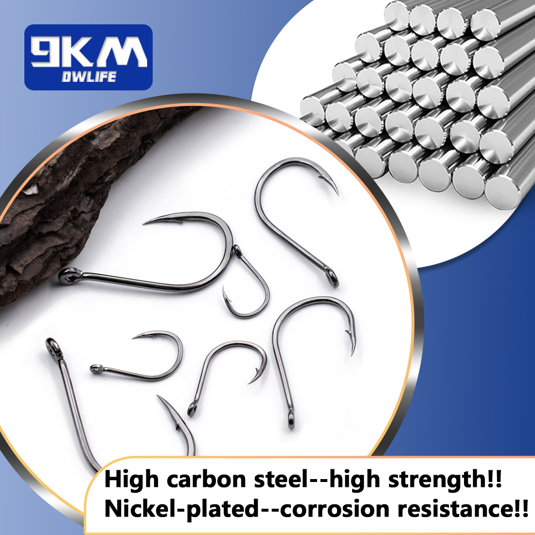 9KM Iseama Fishing Hooks 50~20 – Fishing Hook Circle Bewertung und Preis