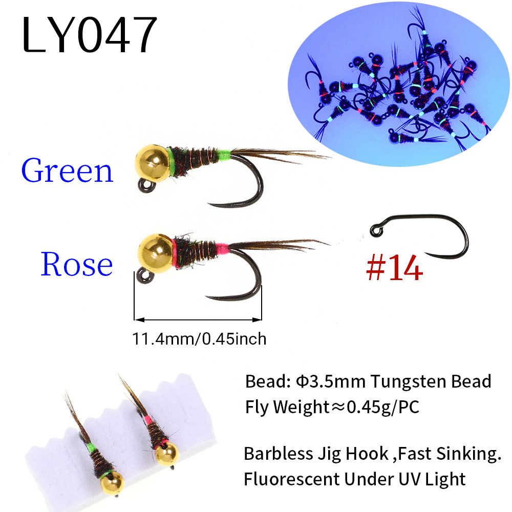 6PCS Fast Sinking Perdigon Eur – Fishing Hook Barbless Bewertung und Preis
