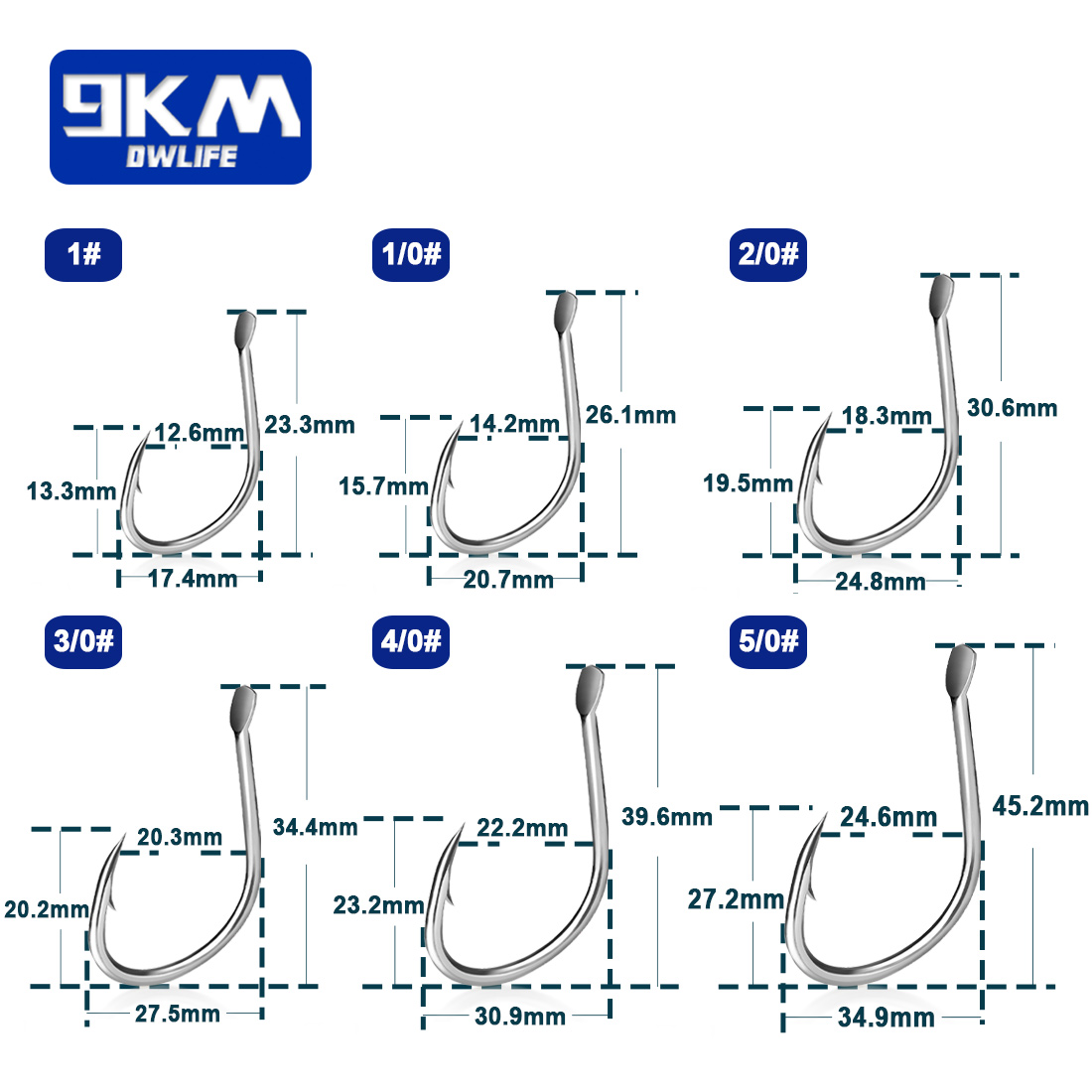9KM Live Bait Hooks Saltwater  – Fishing Hook Circle Bewertung und Preis