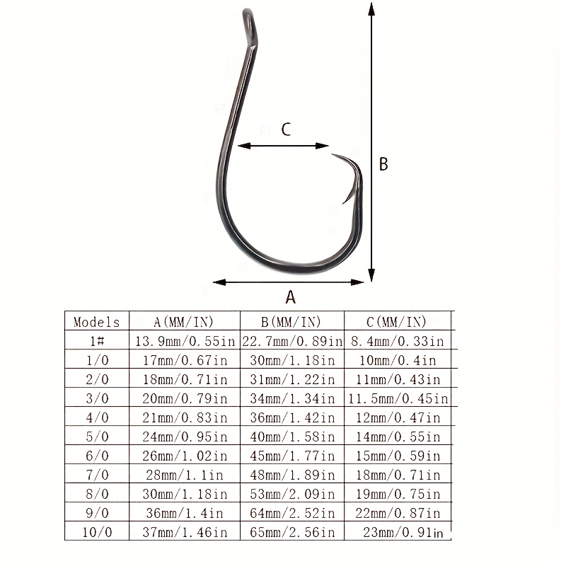 50pcs Circle Hooks Fishing Equ – Fishing Hook Circle Bewertung und Preis