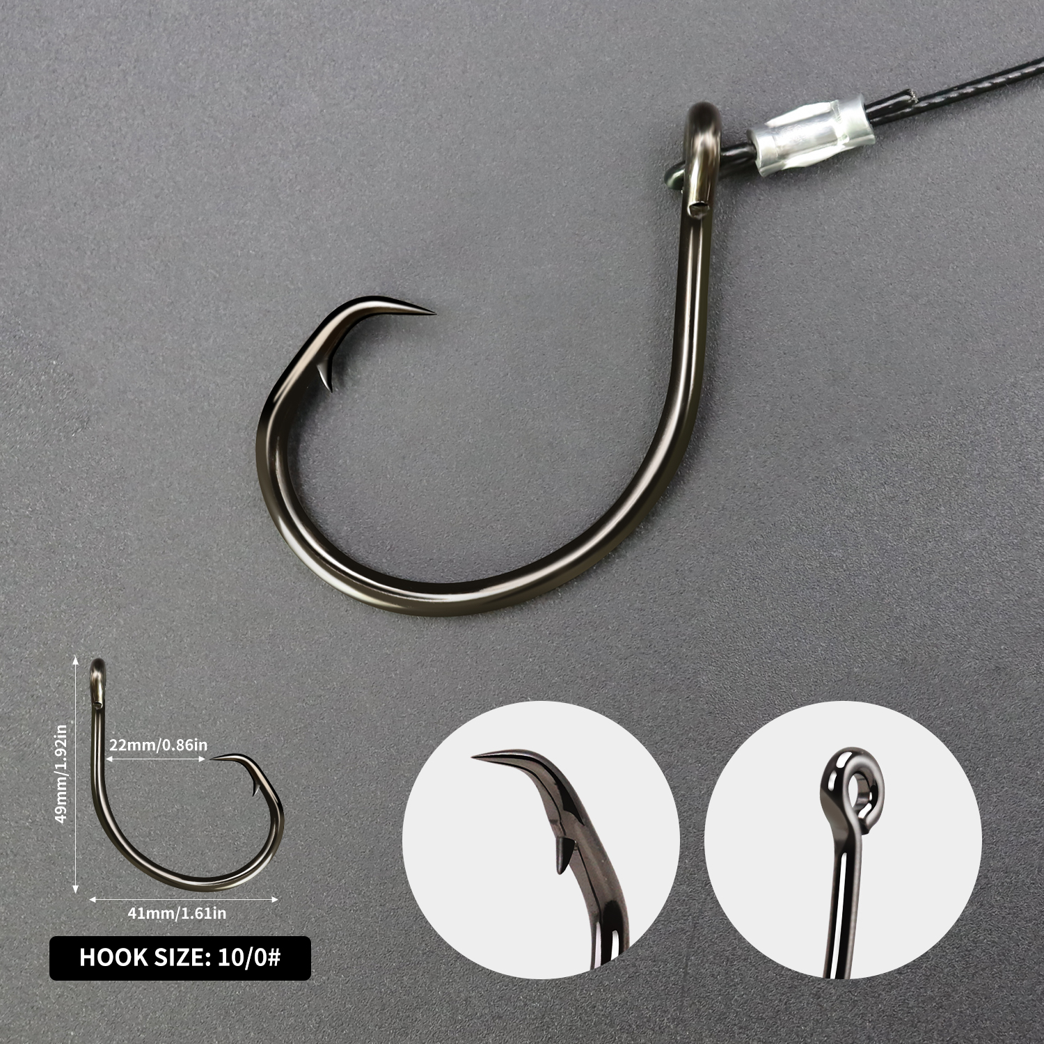 ZYZHE 1pc Sea Fishing Rigs Wit – Fishing Hook Circle Bewertung und Preis
