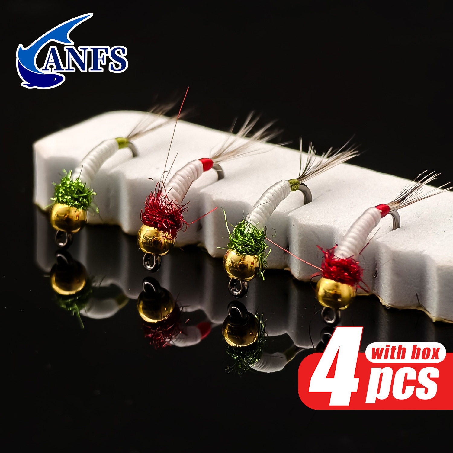 ANFS 4pcs Midge Nymph Flies As – Fishing Hook Assortment Bewertung und Preis