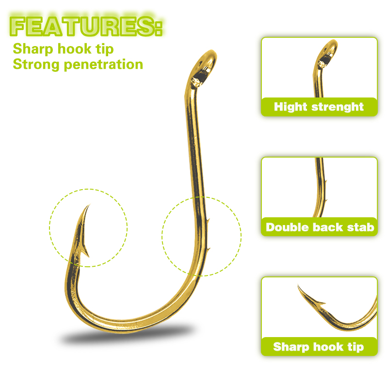 50pcs Fishing Octopus Hooks, S – Fishing Hook Circle Bewertung und Preis